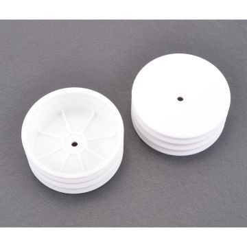 Schumacher Wheel; Hex Front - White - 2wd - pr (U4368)