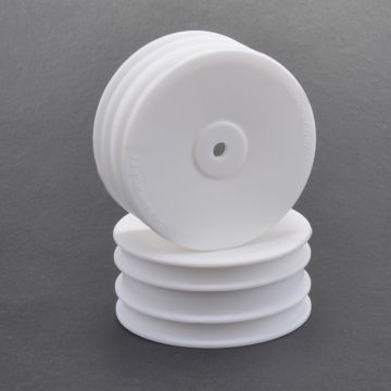 Schumacher Wheel; Hex Front - White - 4wd - pr (U4496)