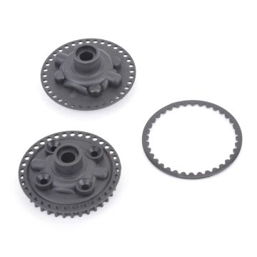 Schumacher Gear Diff Pulley, Cover and Fence - Mi6/evo (U4879)