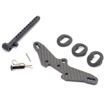 Schumacher C/F Front Shock Mount  5th Post - Mi6/evo (U4916)