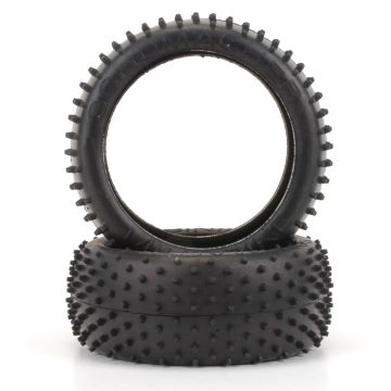 Schumacher Mini Spike 1/8th Tyre - Yellow  (pr) (U6748)