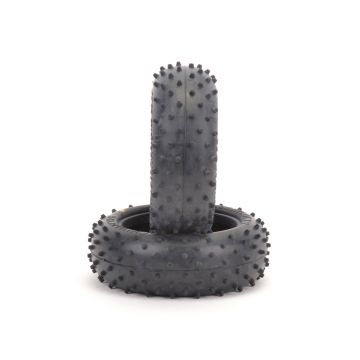 Schumacher Mini Spike 2; Front Tyres - Silver (pr) (U6762)