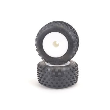 Schumacher Stagger Rib-Silver-Truck Tyre - Pre-Glued  pr (U6879)