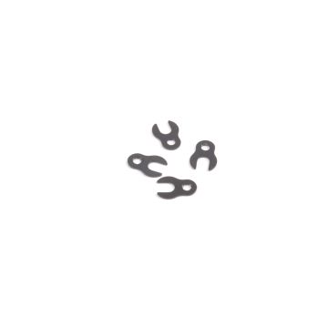 Schumacher Alloy Spacer Clip 0.5mm pk4 - E3-E6,Icon/2 (U7943)