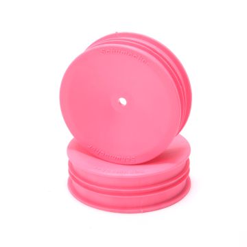 Schumacher Wheel; Hex - Front Slim - 2WD - Pink -pr (U8684)