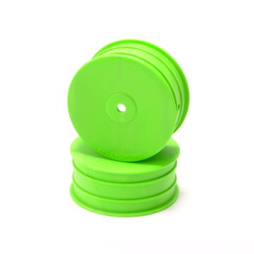 Schumacher Wheel; Hex Front - Green - 4WD - pr (U8688)
