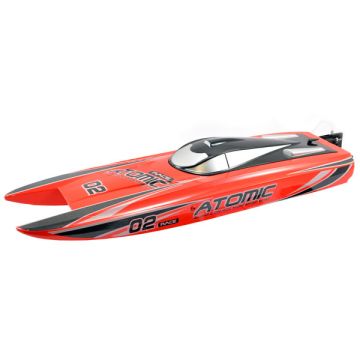 Volantex Racent Atomic 70cm B/Less Raceboat Combo RTR Red (UK Plug) (V792-4RC)