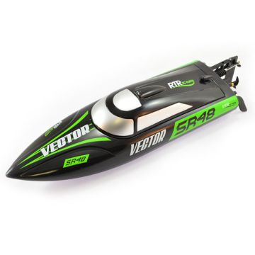 Volantex Racent Vector Sr48 B/Less Boat RTR Combo Black (UK Plug) (V797-3B-BLC)