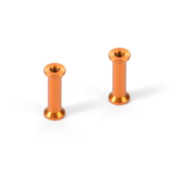 Xray Alu Mount 18.0mm - Orange (2) (XR376365-O)