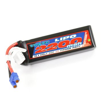 Voltz 2200mAh 11.1V 30C LiPO Battery W/EC3 (VZ0422003SEC3)
