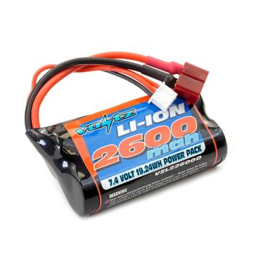 Voltz Li-Ion 7.4V 2600Mah Battery With Deans T-Plug (VZL22600D)