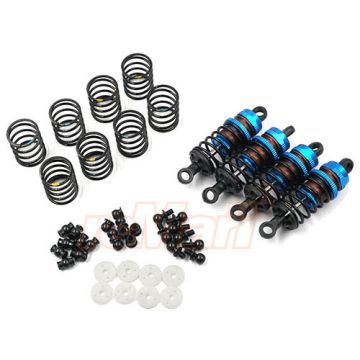 Yeah Racing Aluminium Big Bore Go 55mm Damper Set 4pcs 1/10 RC Touring Car Blue (BBG-0055BU)