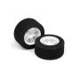 Xray M18Mt Front Foam Tire Mounted (42/47Deg) - Purple/Orange (2) (XR389584)