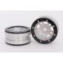 Metsafil Beadlock Wheels PT-Distractor Silver/Black 1.9 (2 pcs)Â  (MT0040SBÂ )