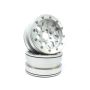 Metsafil Beadlock Wheels PT-MESH silver/silver 2.2 (2) w/o Hub (MT2210SS)