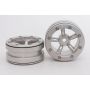 Metsafil Beadlock Wheels PT-Safari Silver/Silver 1.9 (2 pcs)Â  (MT0010SSÂ )