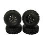 RC Overhaul Wheel & Tyre Set 4pcs AX/SCX24 (G-RCO-AX012)