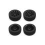 RC Overhaul 1:10 Rally Block/10 Spoke Wheel Set Black (4pcs) (G-RCO-UN09)