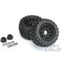 Proline Badlands MX38 3.8" All Terrain Tyres Black Raid Wheels 17mm Hex (PL10127-10)