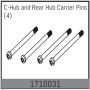 Absima C-Hub And Rear Hub Carrier Pins (4) (AB1710031)