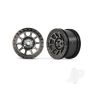 Traxxas Wheels, 2.2' (Black Chrome) (2) (Bandit Rear) (TRX2480A)