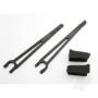 Traxxas Hold Downs, Battery, Left & Right (2 Pcs) / Foam Spacers (2 Pcs) (Fits Standard Battery Packs) (TRX3927)