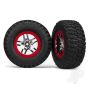 Traxxas Tyres And Wheels, Assembled Glued Bfgoodrich Mud-Terrain T / A Km2 Tyres (2 Pcs) (TRX5877A)