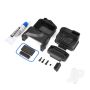 Traxxas Box, Receiver (Sealed) (Servo Mount)/ Foam (2)/ Access Plug/ 3X10Mm Bcs (1)/ 2.5X8Mm Cs (2)/ 3X4Mm Gs/ Silicone Grease (TRX6424X)