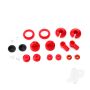 Traxxas Rebuild Kit, Oil-Filled Shocks (O-Ring, Bladder, Piston, Shaft Guide, E-Clips, Shock Cap, Shock Rod End) Renews 2 Shocks (TRX7662)
