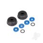 Traxxas Double Seal Kit, Gtr Shocks (X-Rings (4 Pcs) / 4X6X0.5Mm Ptfe-Coated Washers (2 Pcs) / Bottom Caps (2 Pcs)) (Renews 2 Shocks) (TRX8458)