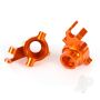 Traxxas Steering Blocks, 6061-T6 Aluminium (Orange-Anodised), Left & Right (TRX8937A)