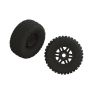 Arrma dBoots FORTRESS LP Tire Set Glued Black (2) (Z-ARA550110)