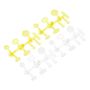 Axial LED Lens Set Yellow/Clear (4) (Z-AX80049)