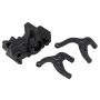 Team Associated RC10B6 FT Laydown Gearbox/Braces Carbon (AS91952)
