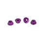 Core RC - Serrated Alloy M4 Nuts; Violet  pk 4 (CR036)