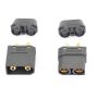 Etronix XT-90 Connector (Male/Female) Black (ET0788BK)