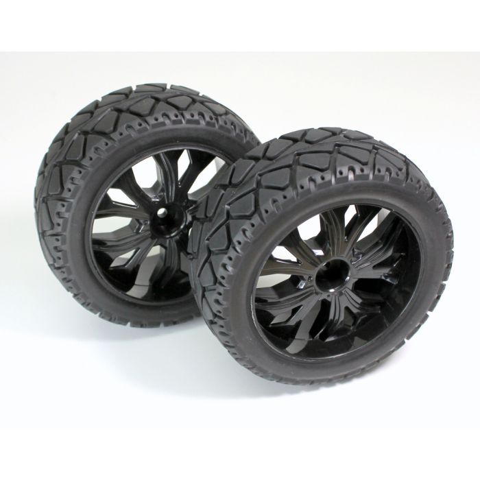 Absima Wheel Set Buggy "Street" front black 1:10 (2) Absima Wheel Set Buggy "Street" front black 1:10 (2)