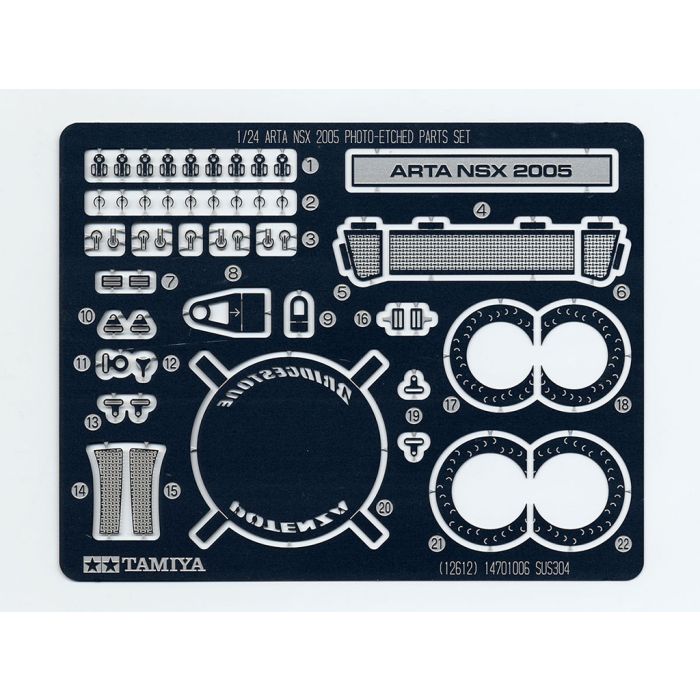 1/24 Tamiya ARTA NSX Photo etch Parts (THC12612) 1/24 Tamiya ARTA NSX Photo etch Parts (THC12612)