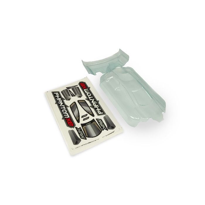 Maverick Clear Lexan Phantom XB Body & Wing - W/ Decal (MV150089) Maverick Clear Lexan Phantom XB Body & Wing - W/ Decal (MV150089)