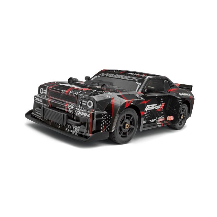 Maverick Quantumr Muscle Car Body - Black/Red (MV150352)