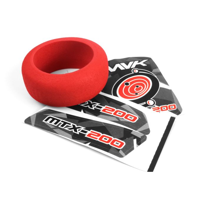 Maverick Transmitter Wheel Foam & Decals (Red) (MV150552) Maverick Transmitter Wheel Foam & Decals (Red) (MV150552)