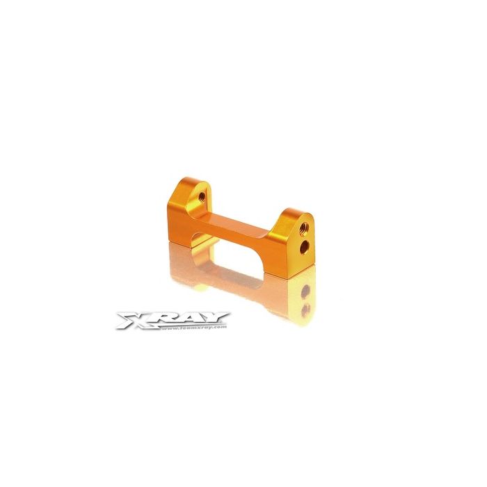 Xray Alu Lower Front Suspension 1-Piece Holder - Orange - V2 (XR302047-O) Xray Alu Lower Front Suspension 1-Piece Holder - Orange - V2 (XR302047-O)