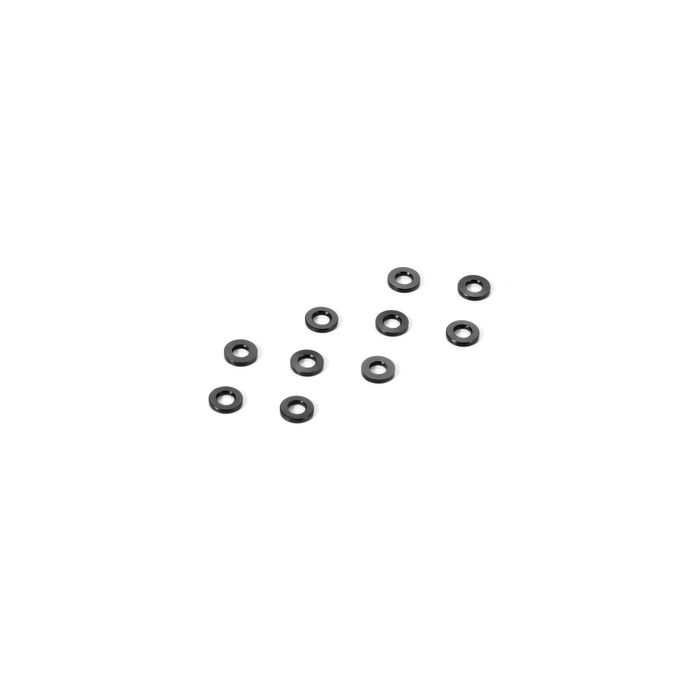 Xray Alu Shim 3X6X0.5mm - Black (10) (XR303121-K) Xray Alu Shim 3X6X0.5mm - Black (10) (XR303121-K)