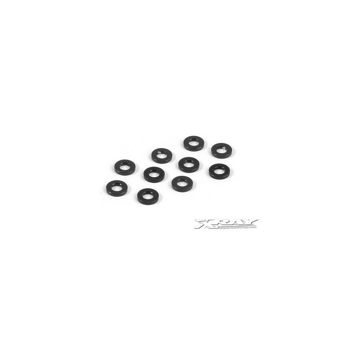 Xray Alu Shim 3X6X1.0mm - Black (10) (XR303122-K) Xray Alu Shim 3X6X1.0mm - Black (10) (XR303122-K)