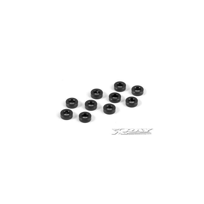 Xray Alu Shim 3X6X2.0mm - Black (10) (XR303123-K) Xray Alu Shim 3X6X2.0mm - Black (10) (XR303123-K)