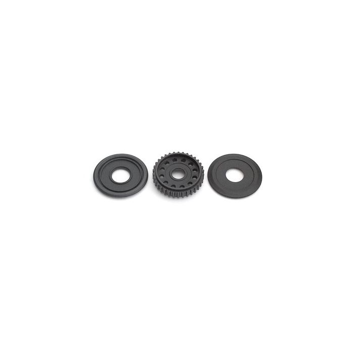 Xray Diff Pulley 34T With Labyrinth Dust Covers (XR305050) Xray Diff Pulley 34T With Labyrinth Dust Covers (XR305050)