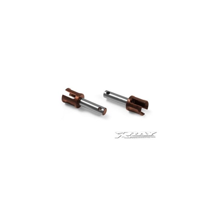 Xray Lightweight Diff Outdrive Adapter - Long - Hudy Spring Steel (2) (XR335073)