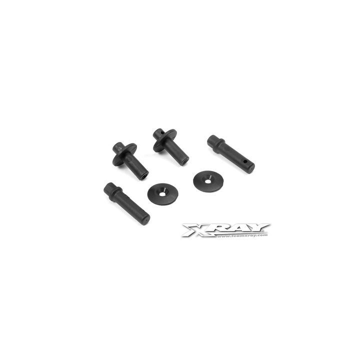 Xray Body Mount, Battery Mount - V2 & Wing Shim (2) (XR361320) Xray Body Mount, Battery Mount - V2 & Wing Shim (2) (XR361320)