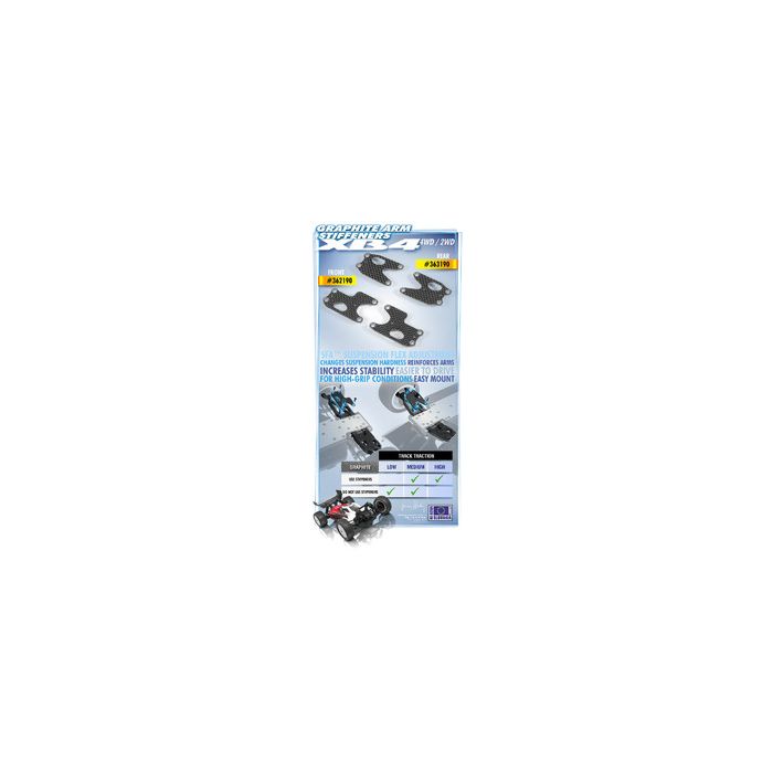 Xray Graphite Front Lower Arm Plate 1.6mm (L+R) (XR362190) Xray Graphite Front Lower Arm Plate 1.6mm (L+R) (XR362190)