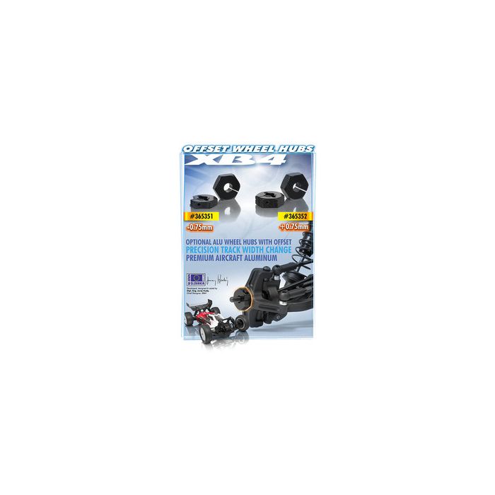 Xray Alu Wheel Hub 14mm - Offset "+0.75mm" (2) (XR365352)